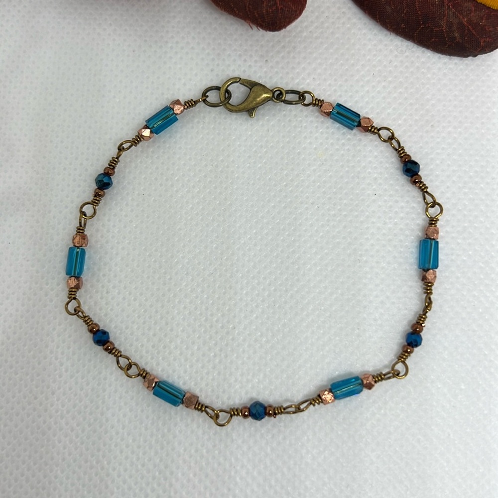 Boho Dainty Glass Bead Bracelet